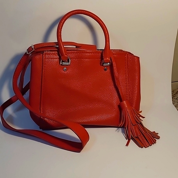 Valentina genuine leather red convertible purse - Picture 2 of 11